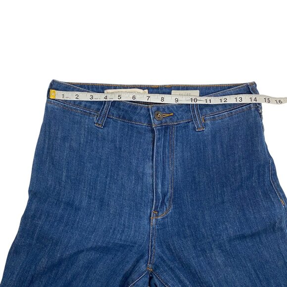 Pilcro Ultra High-rise Wide-leg Jeans size 27 retro inspired trouser jeans boho - Picture 10 of 13